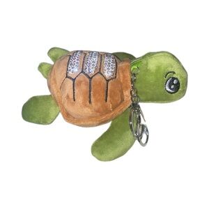 Green and Brown Turtle Keychain